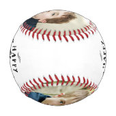 ハッピー父親の日カスタムの家族の写真 野球ボール (裏面)