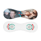 ハッピー父親の日カスタムの家族の写真 野球ボール (パネル)