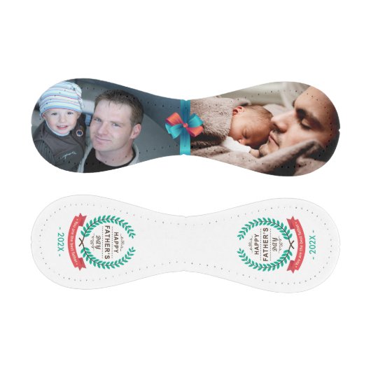 ハッピー父親の日カスタムの家族の写真 野球ボール (パネル)