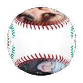 ハッピー父親の日カスタムの家族の写真 野球ボール (裏面)