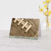 ハッピー父親の日サッカーのグリーティングカード カード (黄色い花)