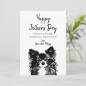 ハッピー父親の日ドッグホリデーカード シーズンカード (スタンド正面)