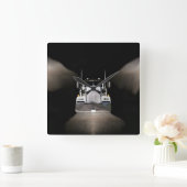 ハッピー狩りグランドウォールクロック スクエア壁時計 (ホーム)