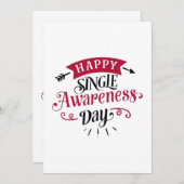 ハッピー独身の認識度デー サンキューカード (正面/裏面)