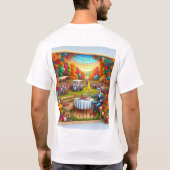 ハッピー独身最後の祭典栄誉 Tシャツ (裏面)