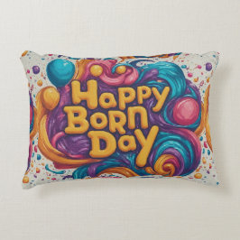 ハッピー生まれデイケーキ アクセントクッション