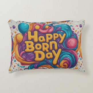 ハッピー生まれデイケーキ アクセントクッション