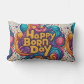 ハッピー生まれデイケーキ ランバークッション (正面)