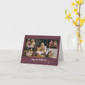 ハッピー祖母の日の写真の折り畳みカード カード (黄色い花)