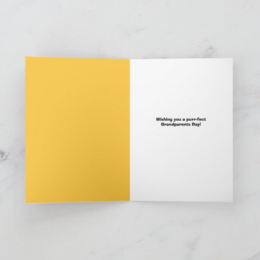 ハッピー祖父母の日おばあちゃん猫 シーズンカード (内部)