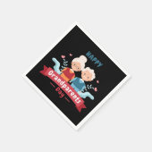 ハッピー祖父母の日の休日 スタンダードカクテルナプキン (角)