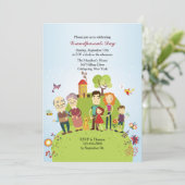 ハッピー祖父母招待状 招待状 (スタンド正面)