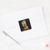 ハッピー秋かかし季節シール スクエアシール (封筒)