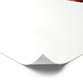 ハッピー秋かわいいキツネ ポスター (角)