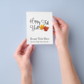 ハッピー秋やそれが秋のノンハロウィーンハーベスト チラシ (手)