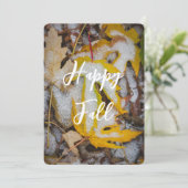 ハッピー秋イエロー葉ズ カード (スタンド正面)