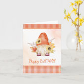 ハッピー秋イオール格言 カード (黄色い花)