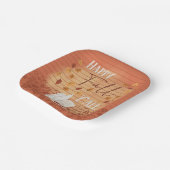 ハッピー秋オールウィズコーヒーと紅葉 ペーパープレート (傾斜あり)