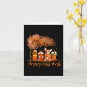 ハッピー秋オールオータムコーギハロウィーンカボチャSp カード (黄色い花)