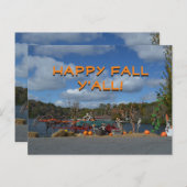 ハッピー秋オールオータムディスプレイバイウォーター ポストカード (正面/裏面)