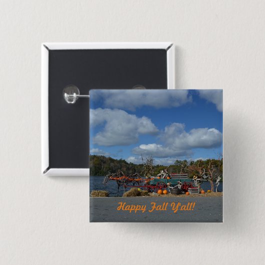 ハッピー秋オールオータムディスプレイバイウォーター 缶バッジ (正面&裏面)