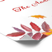 ハッピー秋オールオータムフォールン葉グポスター ポスター (角)