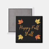 ハッピー秋オールオータムメイプルリーフ マグネット (正面/裏面)