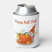 ハッピー秋オールオータム格言ウィズカボチャ 缶クーラー (缶正面)