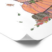 ハッピー秋オールカボチャとチキン季節限定 ポスター (角)