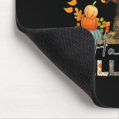 ハッピー秋オールカボチャネコ紅葉サンクシュ マウスパッド (コーナー)