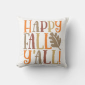 ハッピー秋オールキュート引用文ことわざイン紅葉 クッション (正面)