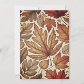 ハッピー秋オールサンクスギビングディナーパーティー 招待状 (裏面)