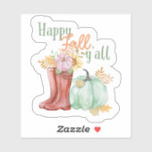 ハッピー秋オールステッカー シール (シート)