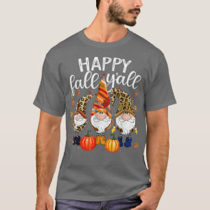 ハッピー秋オールパンプキン格言秋秋感謝してい Tシャツ