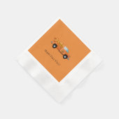 ハッピー秋オールペーパーナプキン 縁ありカクテルナプキン (角)