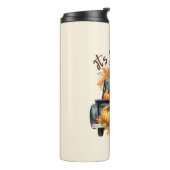 ハッピー秋オール素朴 – カボチャ付きトラック タンブラー (回転左)