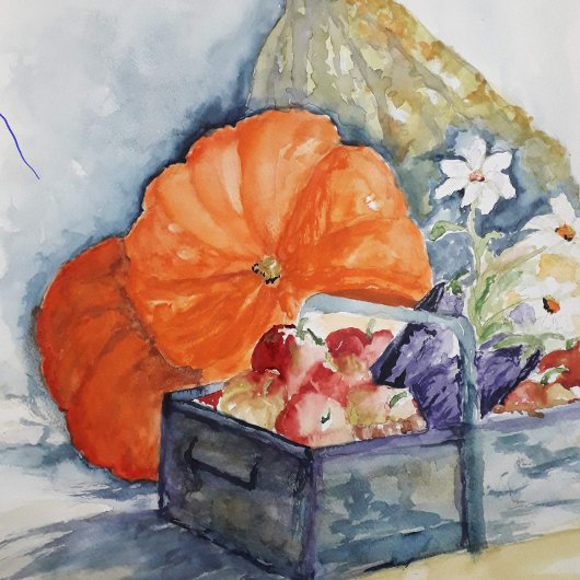 ハッピー秋カボチャ キッチンタオル