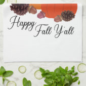 ハッピー秋カボチャ キッチンタオル (折り畳み)