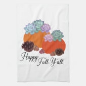 ハッピー秋カボチャ キッチンタオル (縦)
