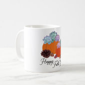 ハッピー秋カボチャ コーヒーマグカップ (正面左)