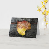 ハッピー秋カード カード (黄色い花)