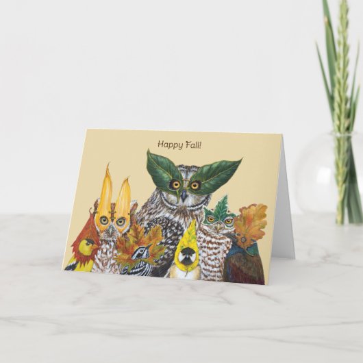 ハッピー秋カード カード (正面)