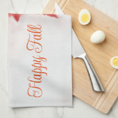 ハッピー秋キッチンタオル キッチンタオル (四つ折り)