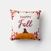 ハッピー秋キュイカラフルー葉ズカボチャのフレーム クッション (正面)