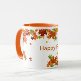 ハッピー秋コーヒーマグ マグカップ