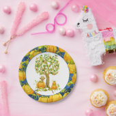 ハッピー秋ハーベストハローウィンパーティパンプキンパッチ ペーパープレート (パーティー)