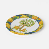 ハッピー秋ハーベストハローウィンパーティパンプキンパッチ ペーパープレート (アングル)