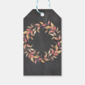 ハッピー秋ハーベストフェスティバルギフトラベルチョークラベル ギフトタグ (裏面)