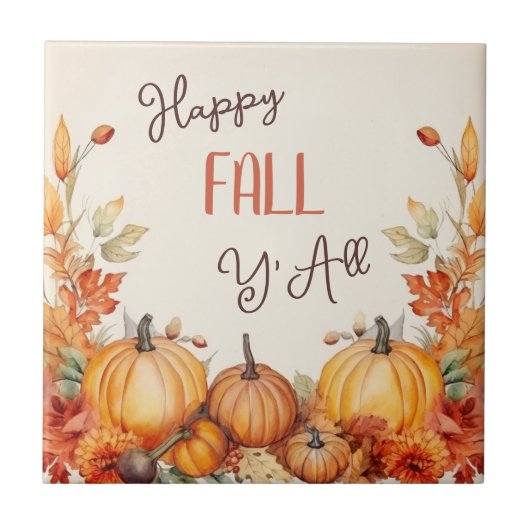 ハッピー秋パンプキンハーベスト タイル (正面)