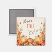 ハッピー秋パンプキンハーベスト マグネット (正面/裏面)